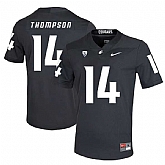 Washington State Cougars 14 Jack Thompson Black College Football Jersey Dzhi,baseball caps,new era cap wholesale,wholesale hats